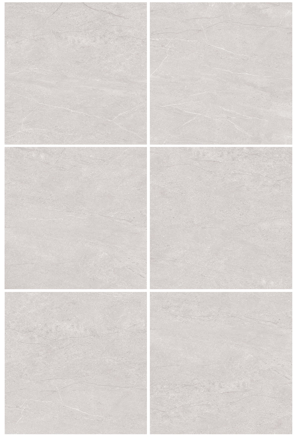 Astra Silver Limestone Look Porcelain Tiles 450x450mm