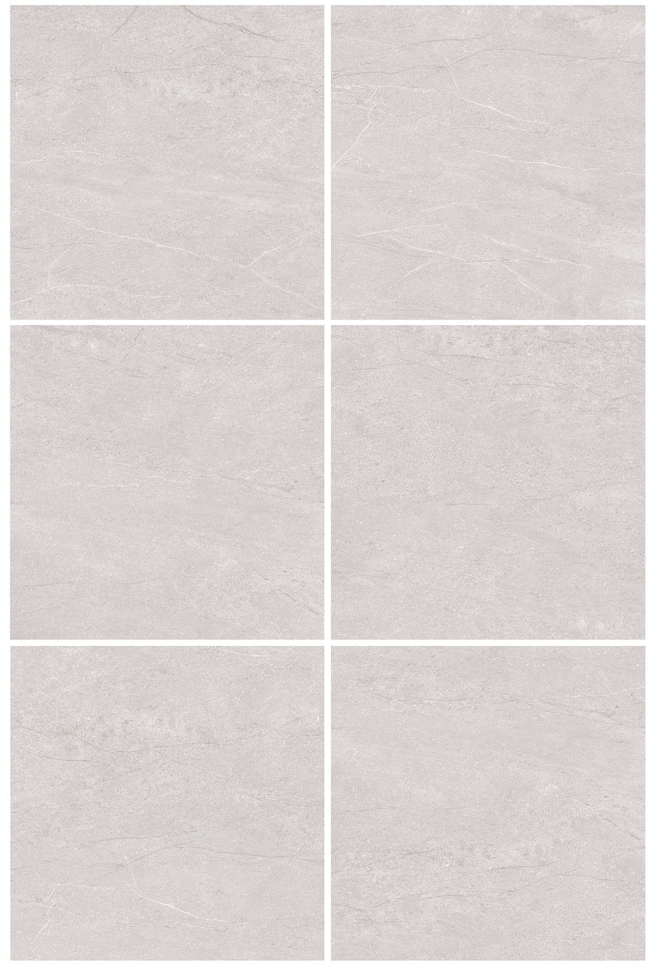 Astra Silver Limestone Look Porcelain Tiles 450x450mm
