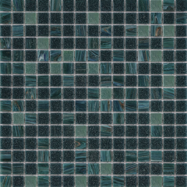 Dot Mount Atlantis Glass Pool Mosaic 20x20mm chips on 327x327mm sheet