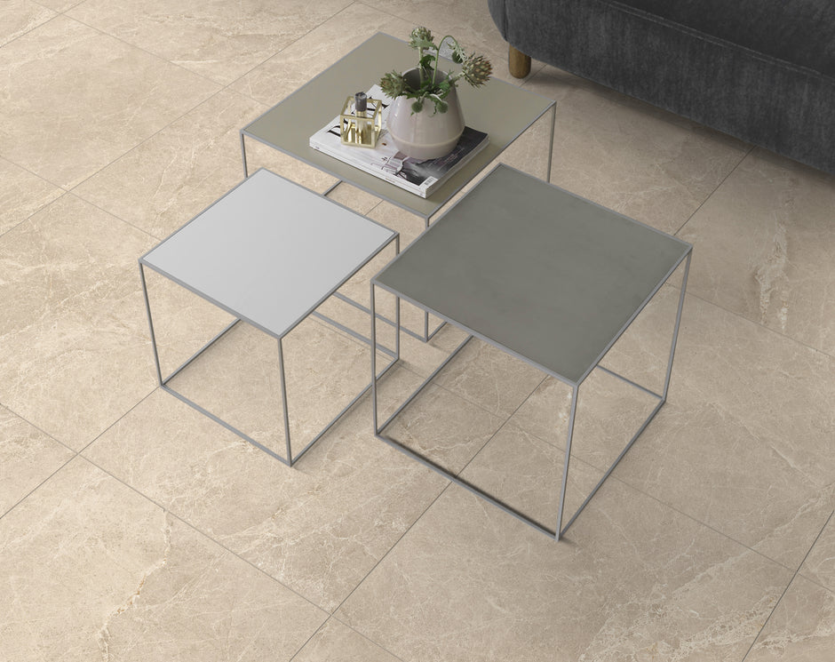 Pisa Tan Limestone Look Porcelain Tiles