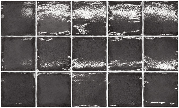 Altea Black 100x100 Square Tiles 100x100mm