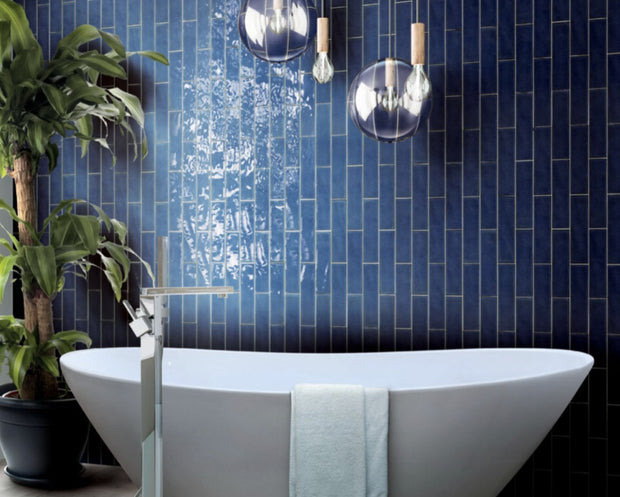 Chroma Blu Brick Subway Tiles