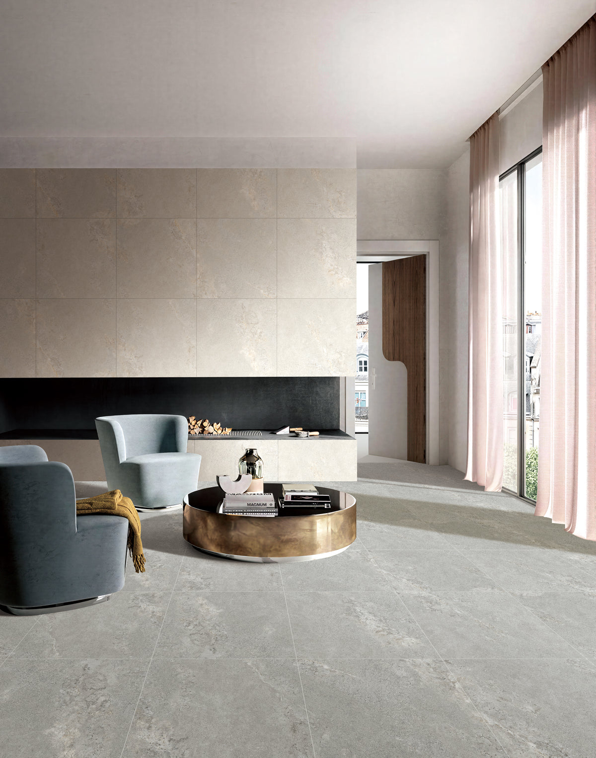 Imperial Grey Stone Look Porcelain Tiles