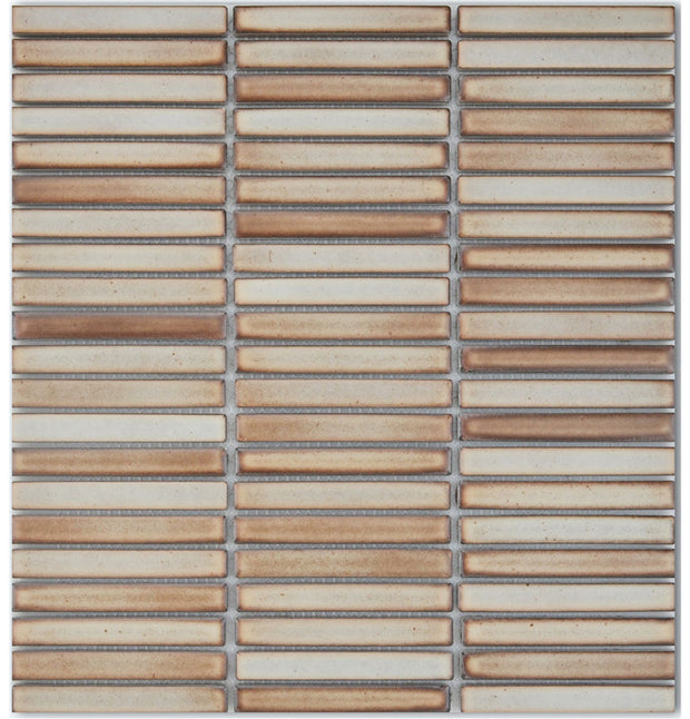 Tuscan Caramel Finger Mosaic Tiles 12x92mm chips