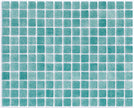 Fog Turquoise 3007 Glass Pool Mosaic 310x390mm sheet