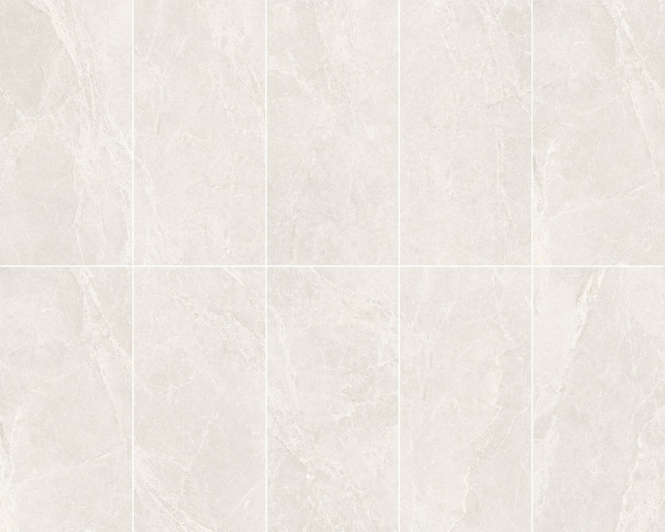 Pisa Bianco Limestone Look Porcelain Tiles 300x600mm