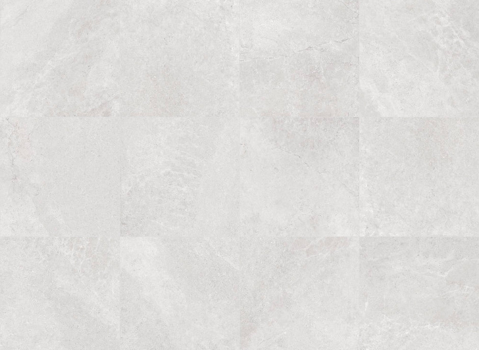 Primi White Limestone Look Porcelain Tiles 300x600mm