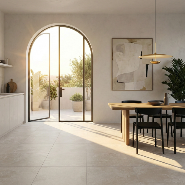 Amalfi Bianco Travertine Look Tiles