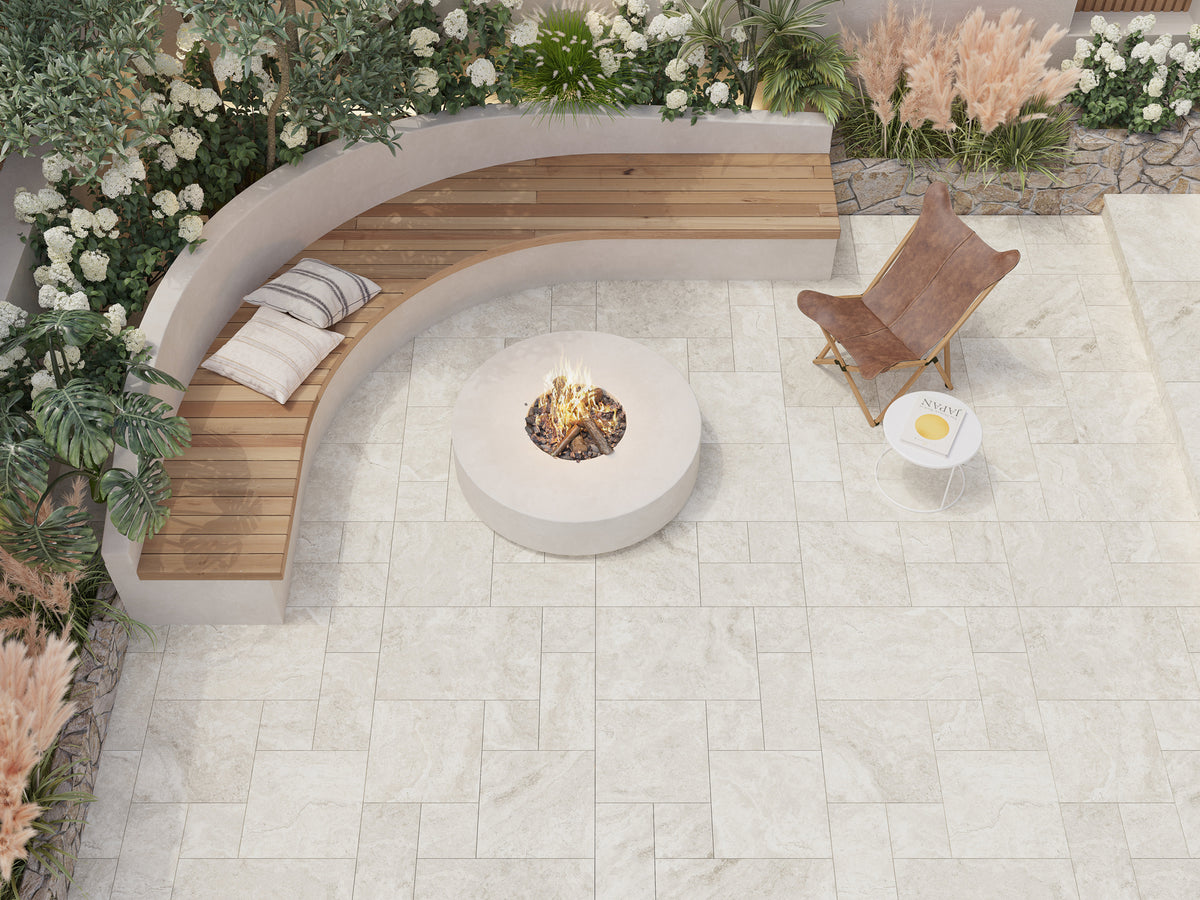 Travertino Beige Travertine Look Porcelain Tiles