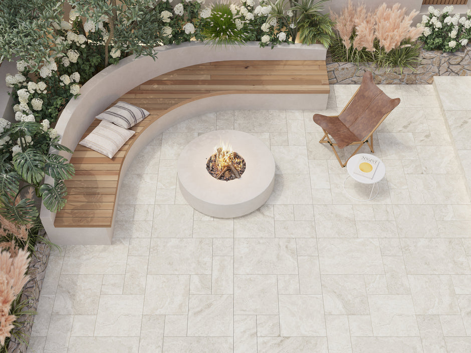 Travertino Beige Travertine Look Porcelain Tiles