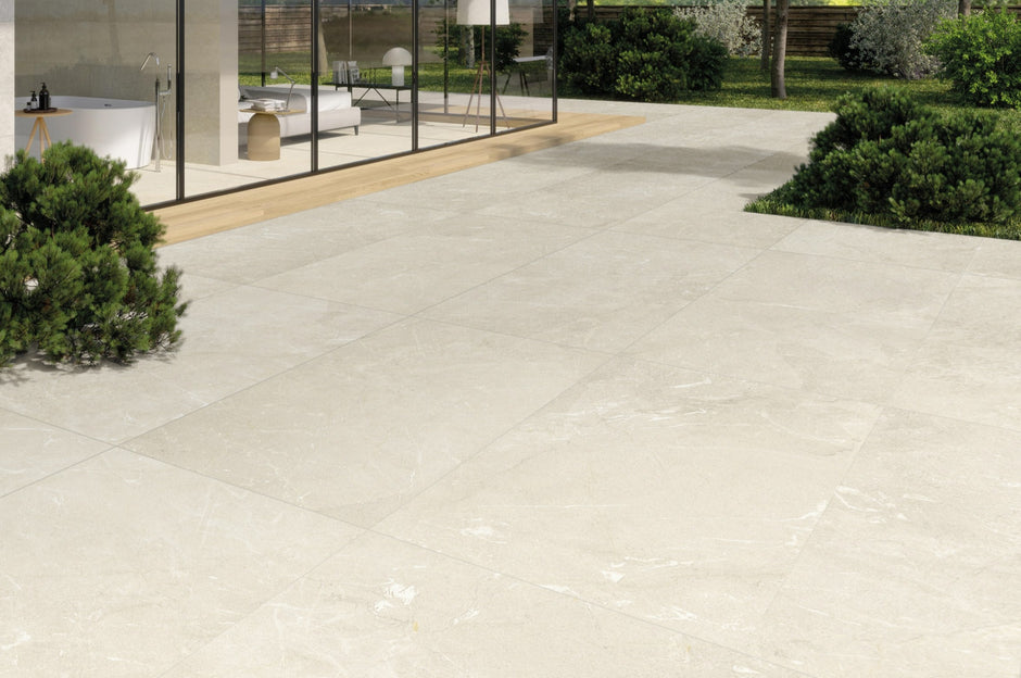 Riviera Ivory Stone Look Porcelain Tiles