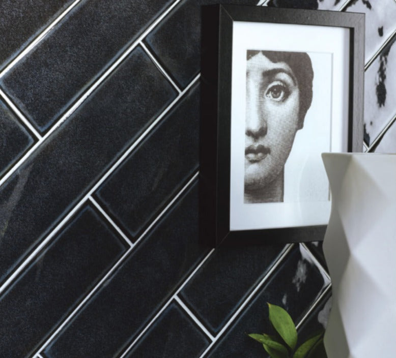 Chroma Grafite Brick Subway Tiles