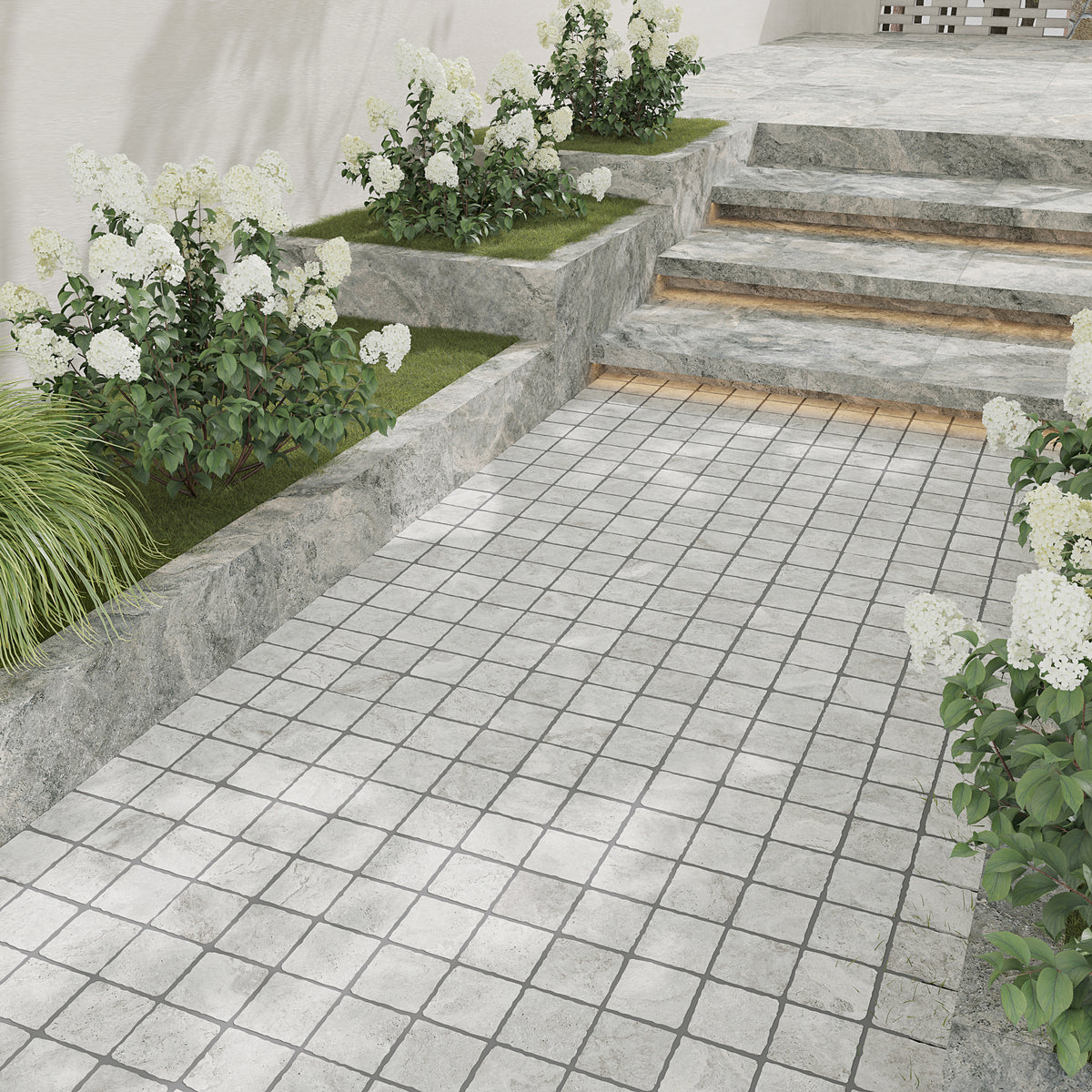 Travertino Ice Travertine Look Porcelain Tiles