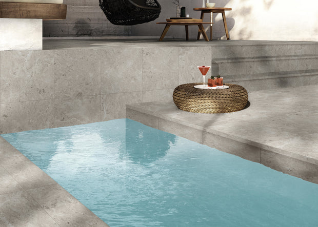 Withcott White Stone Look Porcelain Tiles