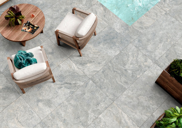 Travertino Pearl Travertine Look Porcelain Tiles