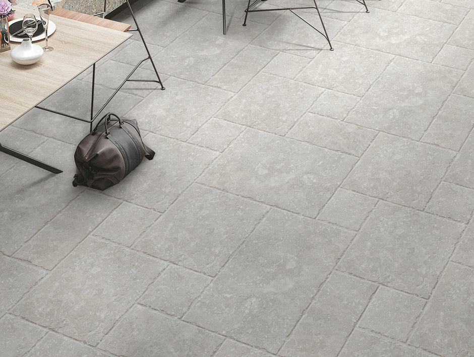 Bari Bianco Travertine Look Porcelain Tiles