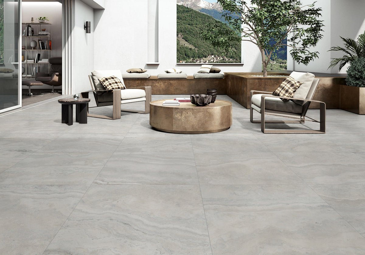 Ascoli Bianco Stone Look Porcelain Tiles