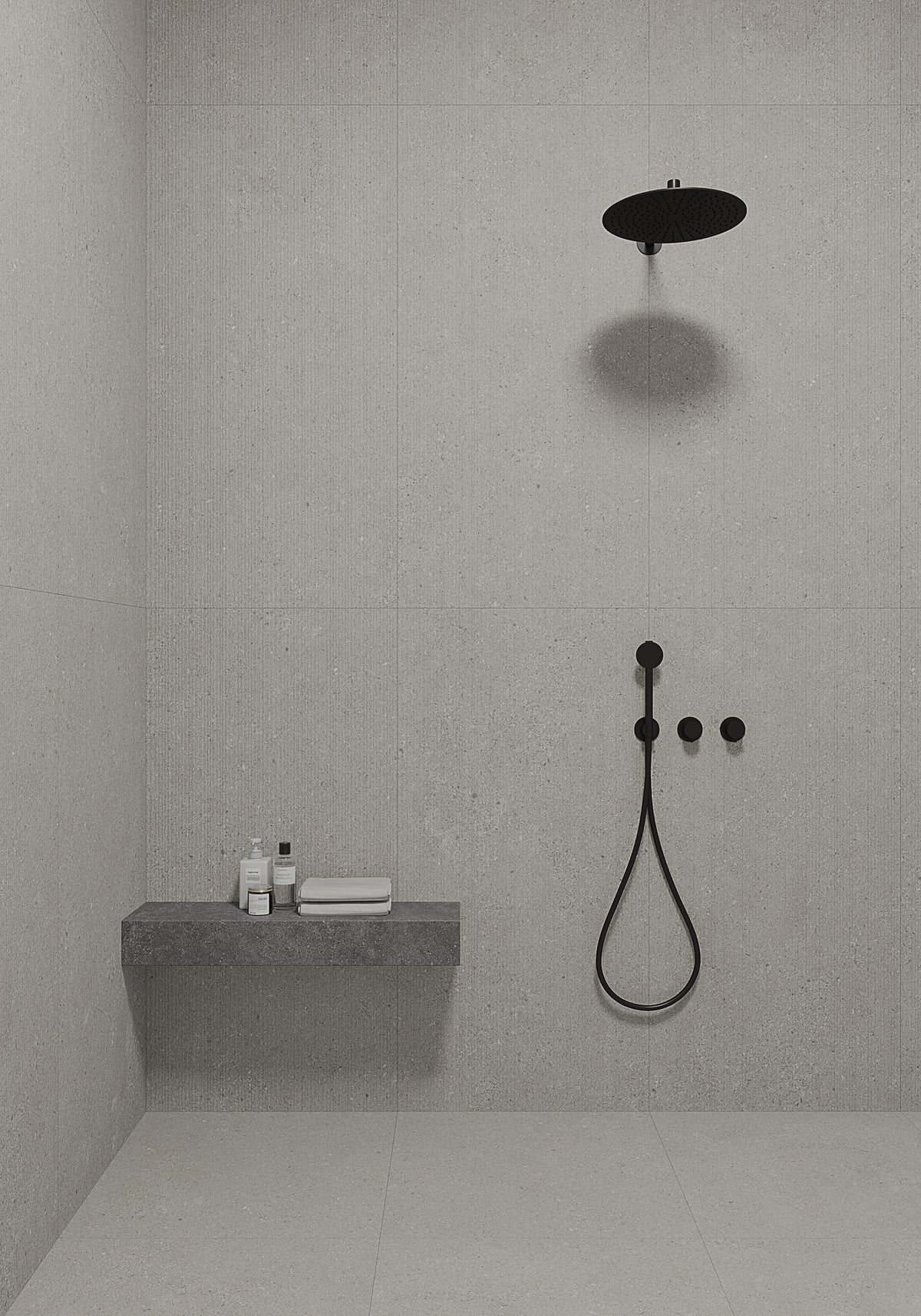 Space Silver Stone Look Porcelain Tiles 300x600mm