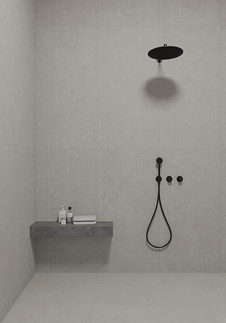 Space Silver Stone Look Porcelain Tiles 300x600mm