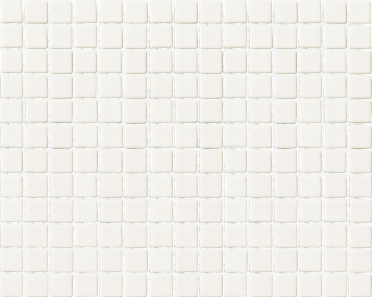 Fog White 2001 Glass Pool Mosaic 310x390mm sheet