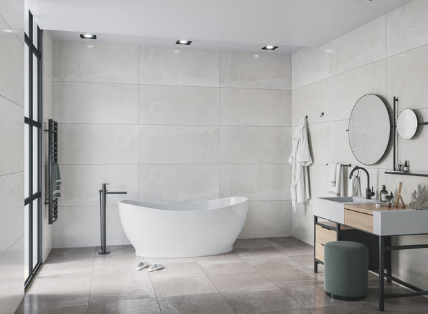Etik White Porcelain Tiles