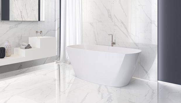 Statuario Marble Look Porcelain Tiles