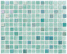 Iris Mix Saphire 7807 Glass Pool Mosaic 310x390mm sheet