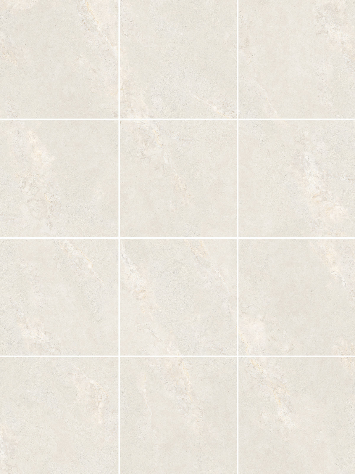 Imperial White Stone Look Porcelain Tiles 300x600mm