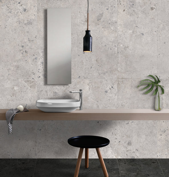 Ambrosia Grey Pebble Stone Look Porcelain Tiles