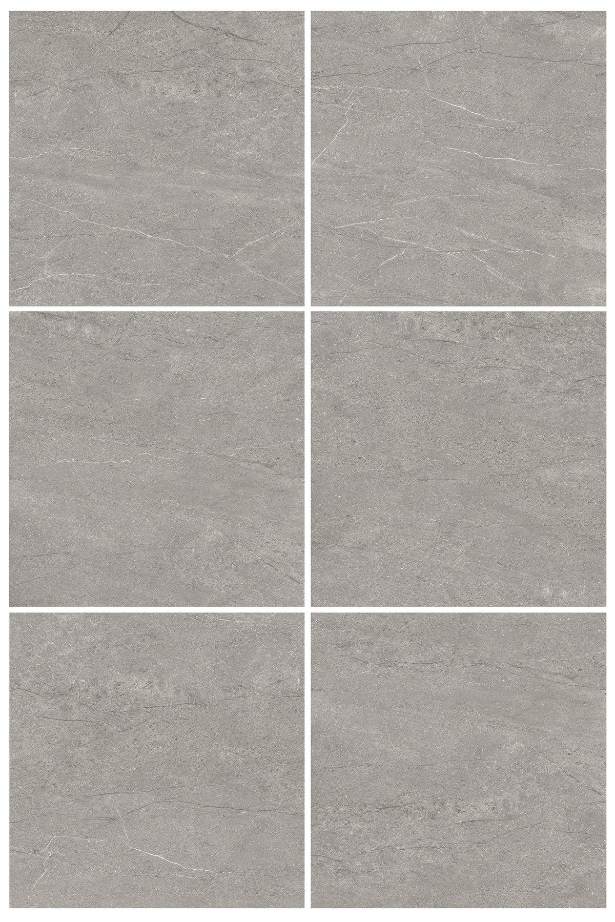 Astra Grey Limestone Look Porcelain Tiles 450x450mm