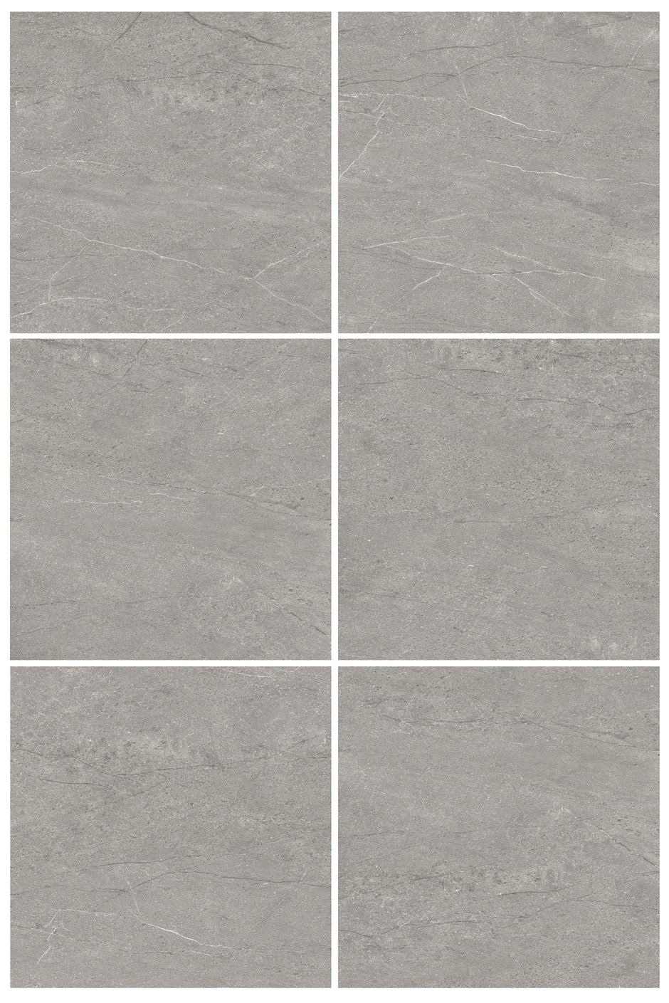 Astra Grey Limestone Look Porcelain Tiles 450x450mm