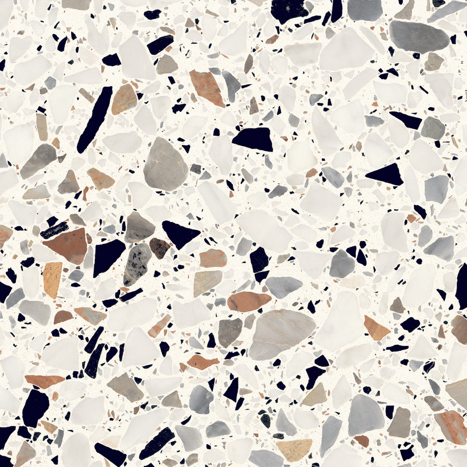 Fragment Bianco Terrazzo Tiles 200x200mm