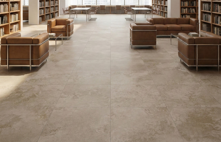 Amalfi Beige Travertine Look Porcelain Tiles