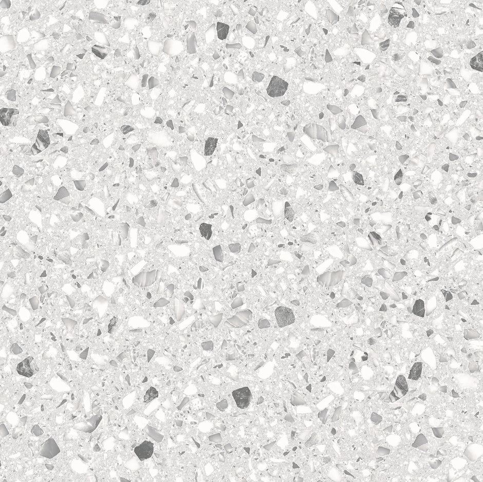 Emporio Grey Terrazzo Look Porcelain Tiles 300x300mm