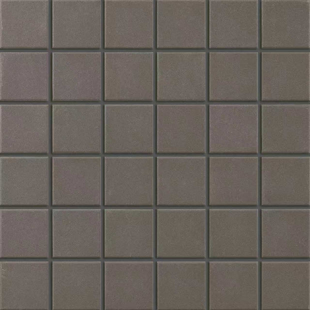 Unglazed Graphite Square Mosaic Tiles 48x48mm chips on 306x306mm sheet