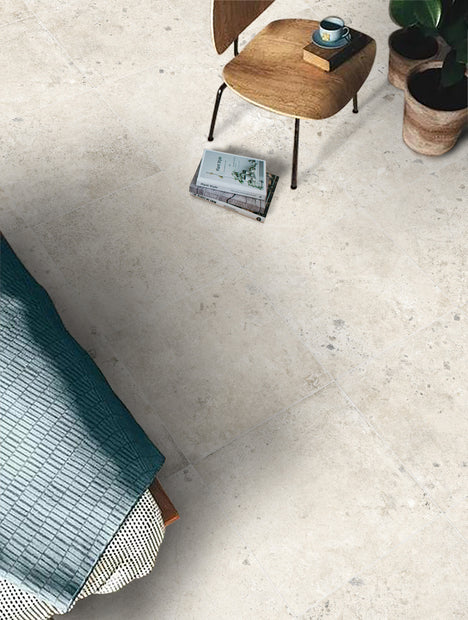 Ambrosia Bianco Pebble Stone Look Porcelain Tiles