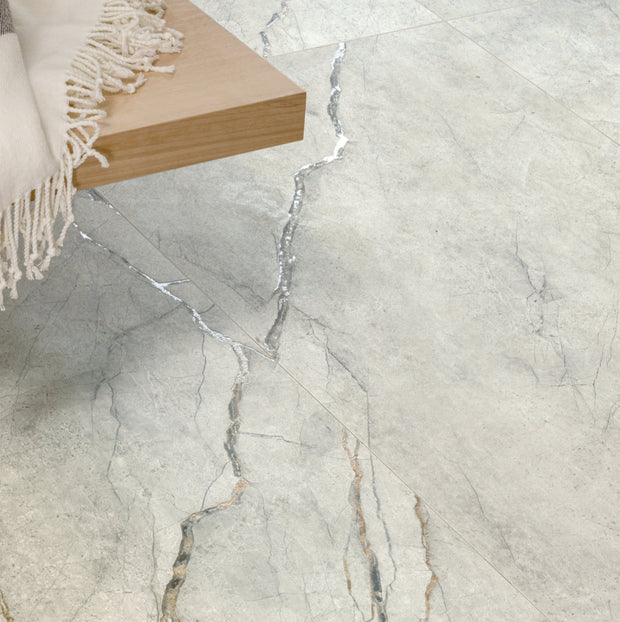 Grey Roots Marble Look Porcelain Tiles