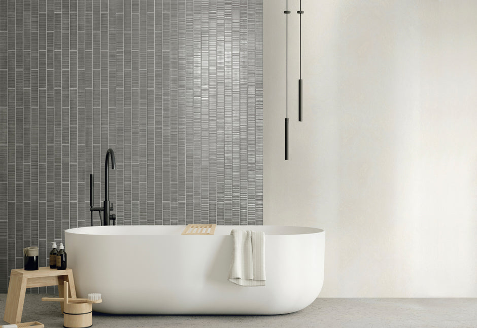 Vibrant Pewter Subway Tiles