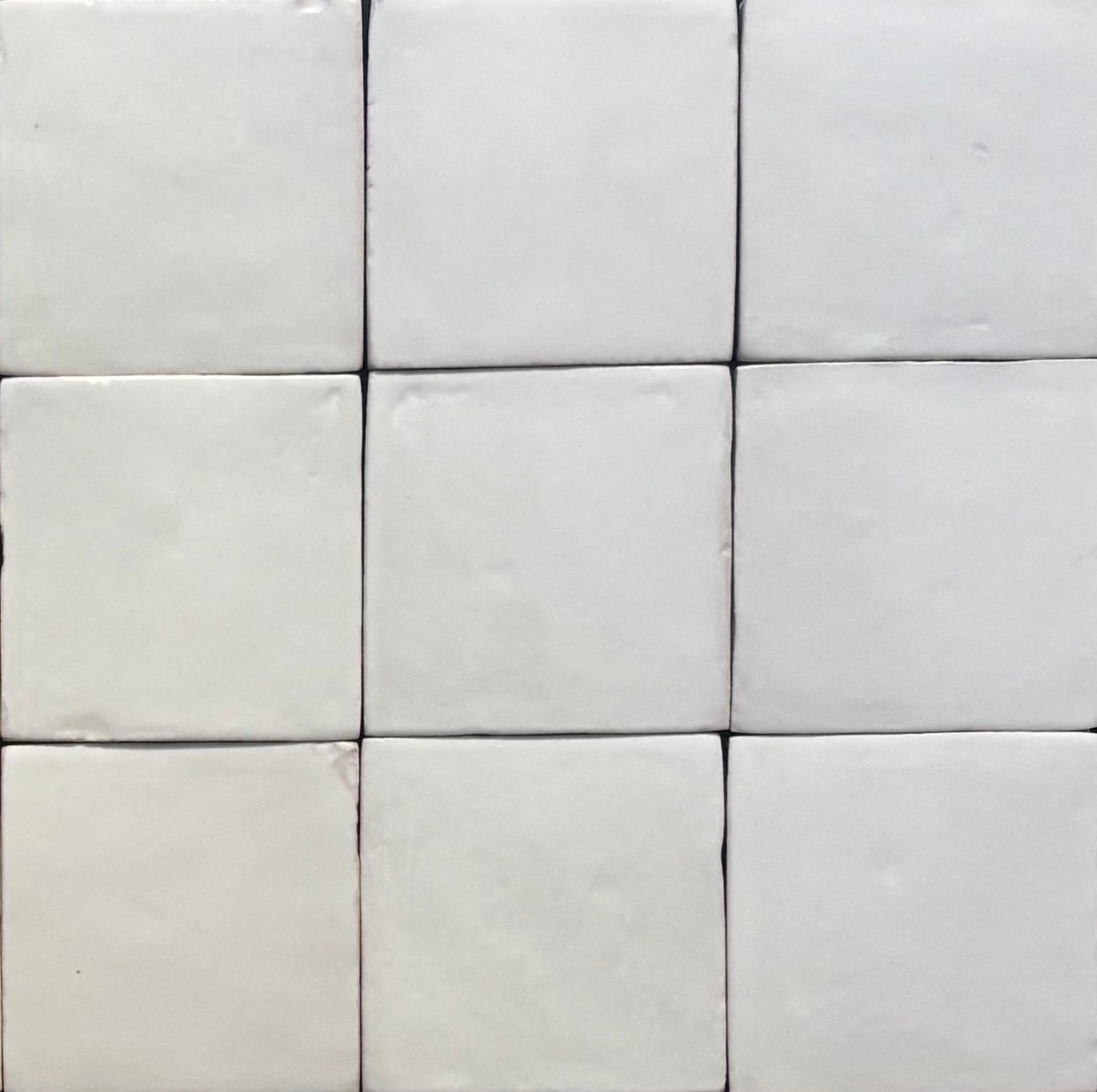 Byron Chalk Zellige Porcelain Tiles 100x100mm
