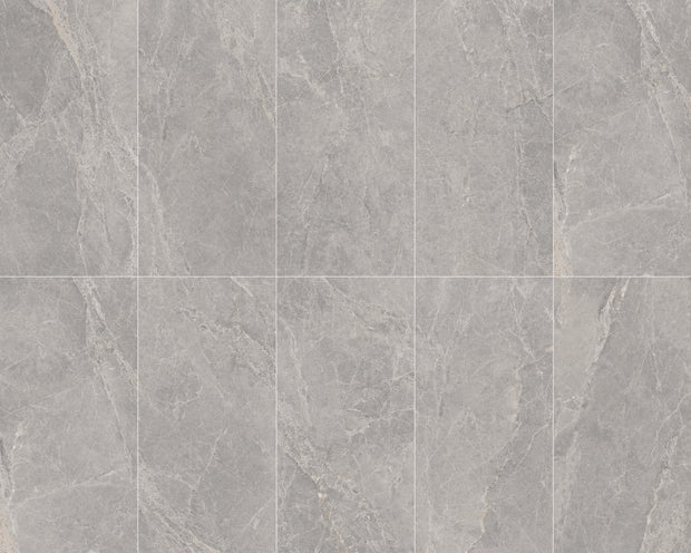 Pisa Grey Limestone Look Porcelain Tiles 300x600mm
