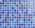 Blends Mallorca 7533 Glass Pool Mosaic 310x390mm sheet