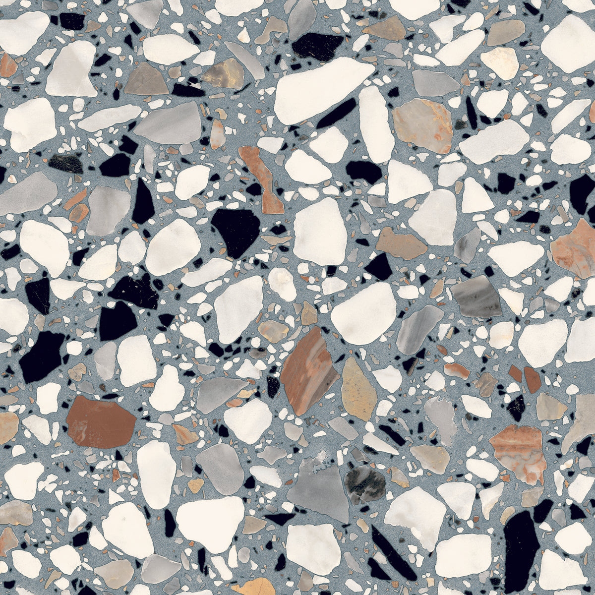 Fragment Azzurro Terrazzo Tiles 200x200mm