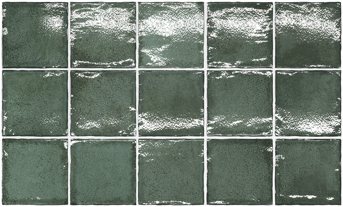 Altea Pine Green 100x100 Square Tiles 100x100mm