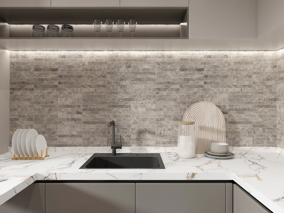 Travertino Sterling Travertine Look Porcelain Tiles