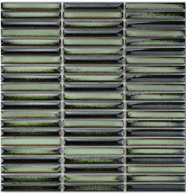 Forest Bamboo Finger Mosaic Tiles 12x92mm chips