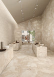 Matera Stone Beige Pebble Look Ceramic Tiles 600x600mm