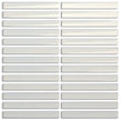 Speckle Bianco Concave Finger Mosaic Tiles 22x145mm chips