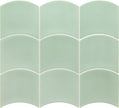 Wave Mint Fish Scale Tiles 120x120mm