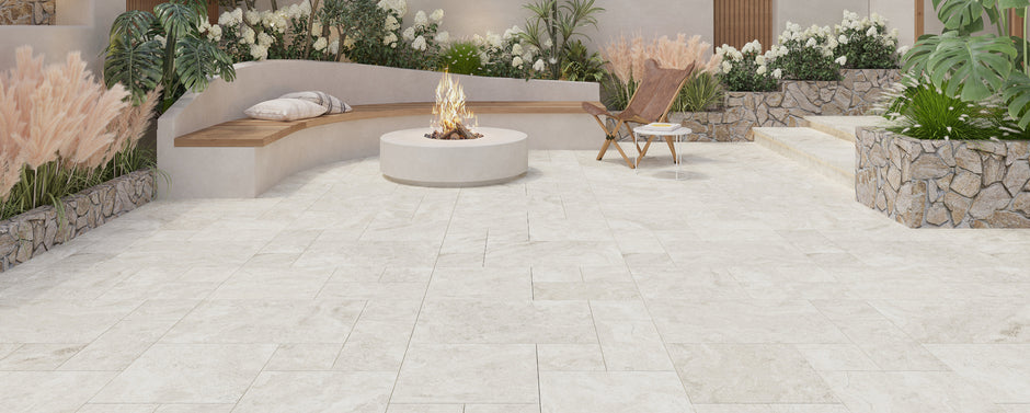 Travertino Beige Travertine Look Porcelain Tiles
