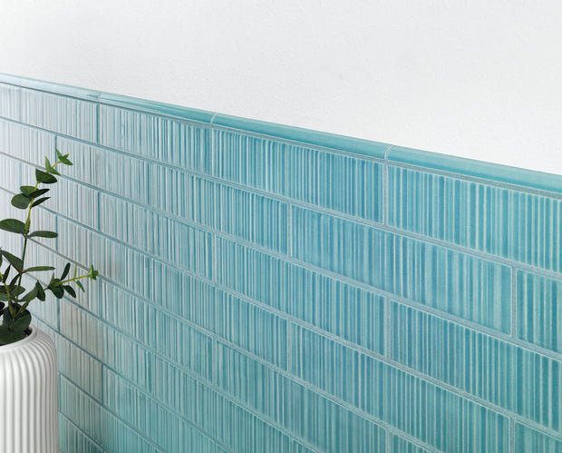 Vibrant Aqua Subway Tiles